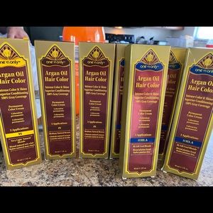 Argan hair permanent color dye